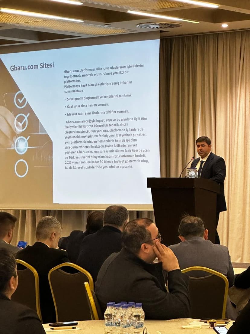 17 yanvar 2025-ci il tarixində İstanbul Kozyatağı Hilton Hoteldə təşkil olunan Gbaru tanıtım tədbiri